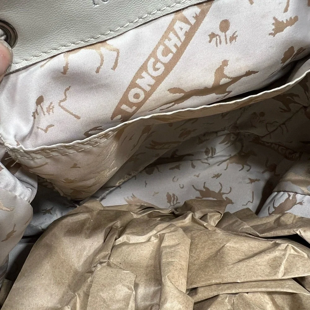 Longchamp leather backpack NWOT - Picture 9 of 14